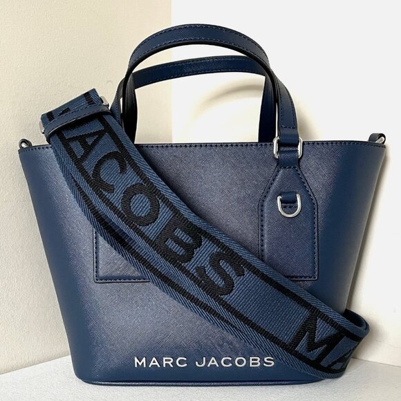 New Marc Jacobs Crossgrain Tote Azure Blue - Picture 2 of 7